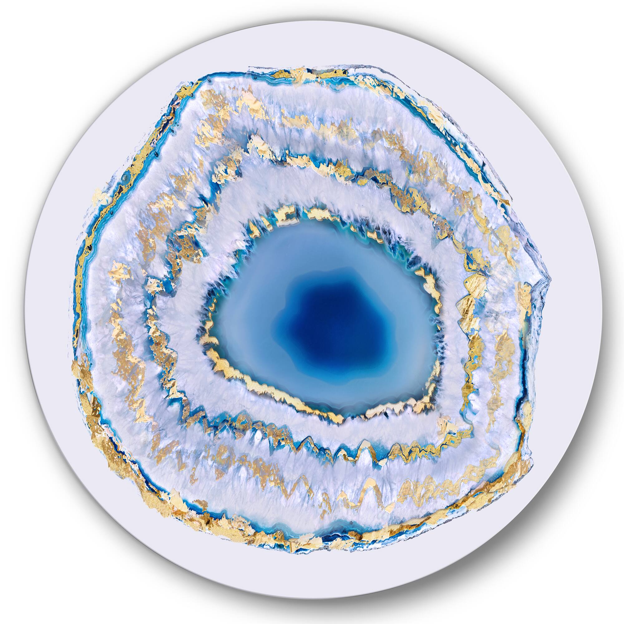 Designart - Golden Blue Agate